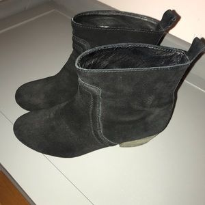 Joe’s slip on suede ankle boots
